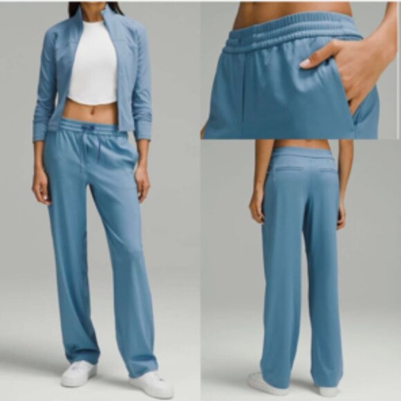 lululemon athletica Pants - Lululemon Straight-Leg Mid-Rise Pant Luxtreme Utility Blue W5GABS Medium